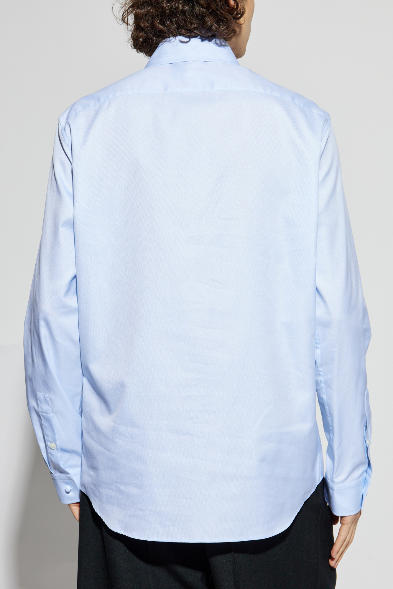 Light blue Cotton shirt with pocket Balmain - Vitkac AS